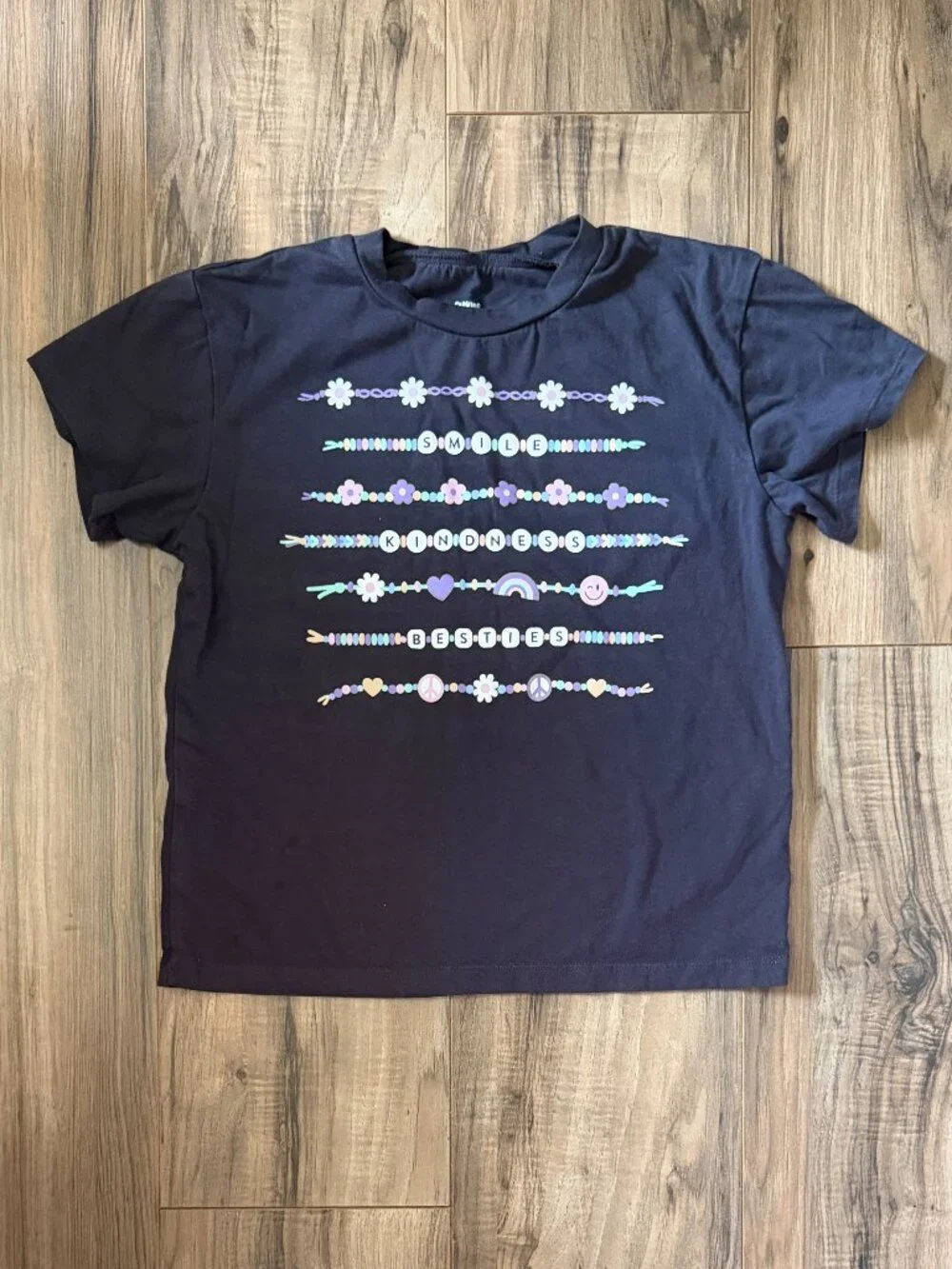 Girls' FabKids Friendship Bracelet T-Shirt Size M 8